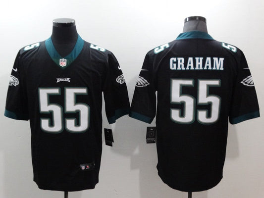 Men's Philadelphia Eagles Brandon Graham #55 Black Game Jersey1