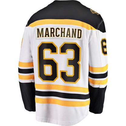 Brad Marchand Boston Bruins   Away Premier Breakaway  Jersey - White