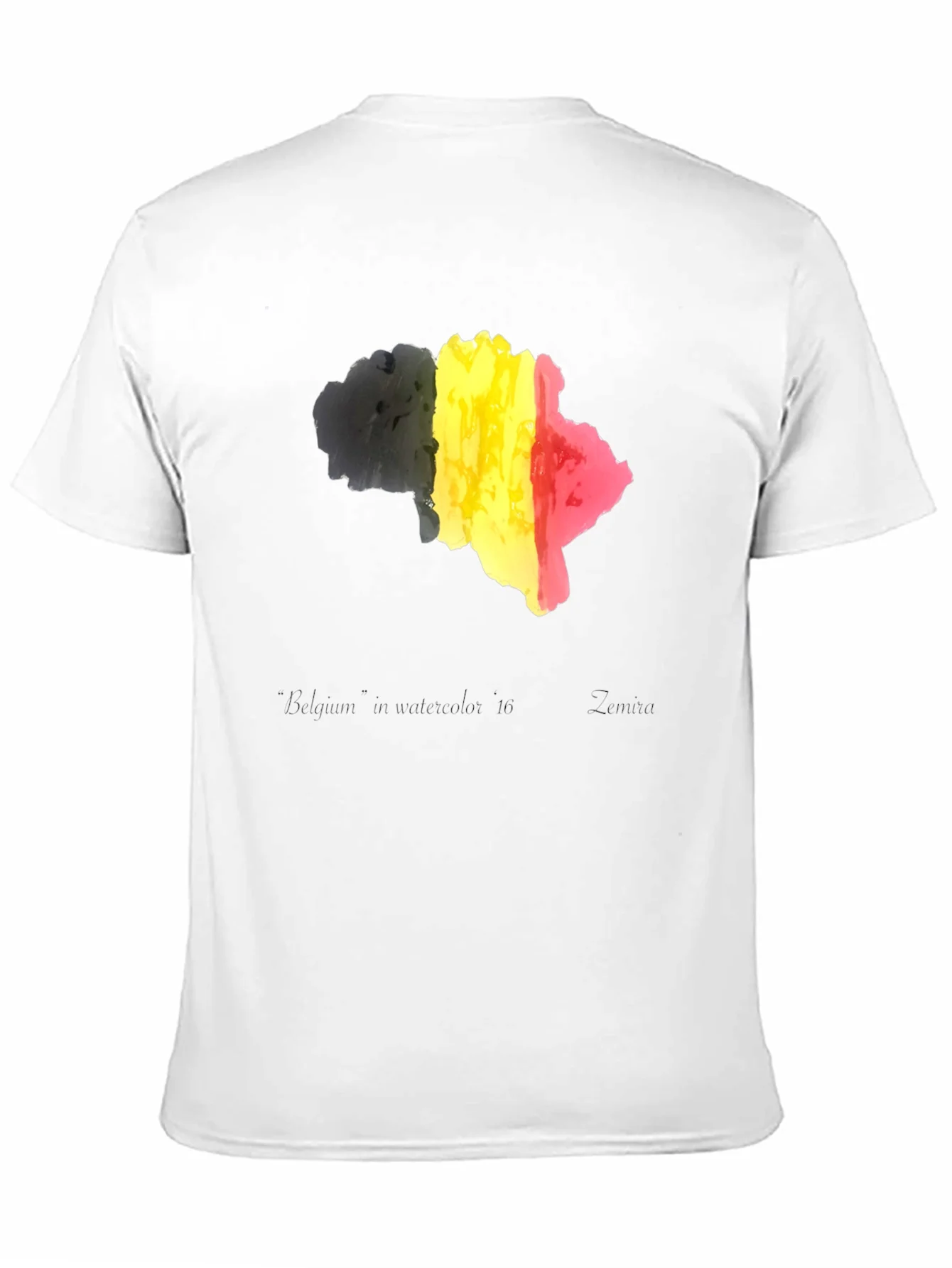 Belgium Flag T-Shirt - Black