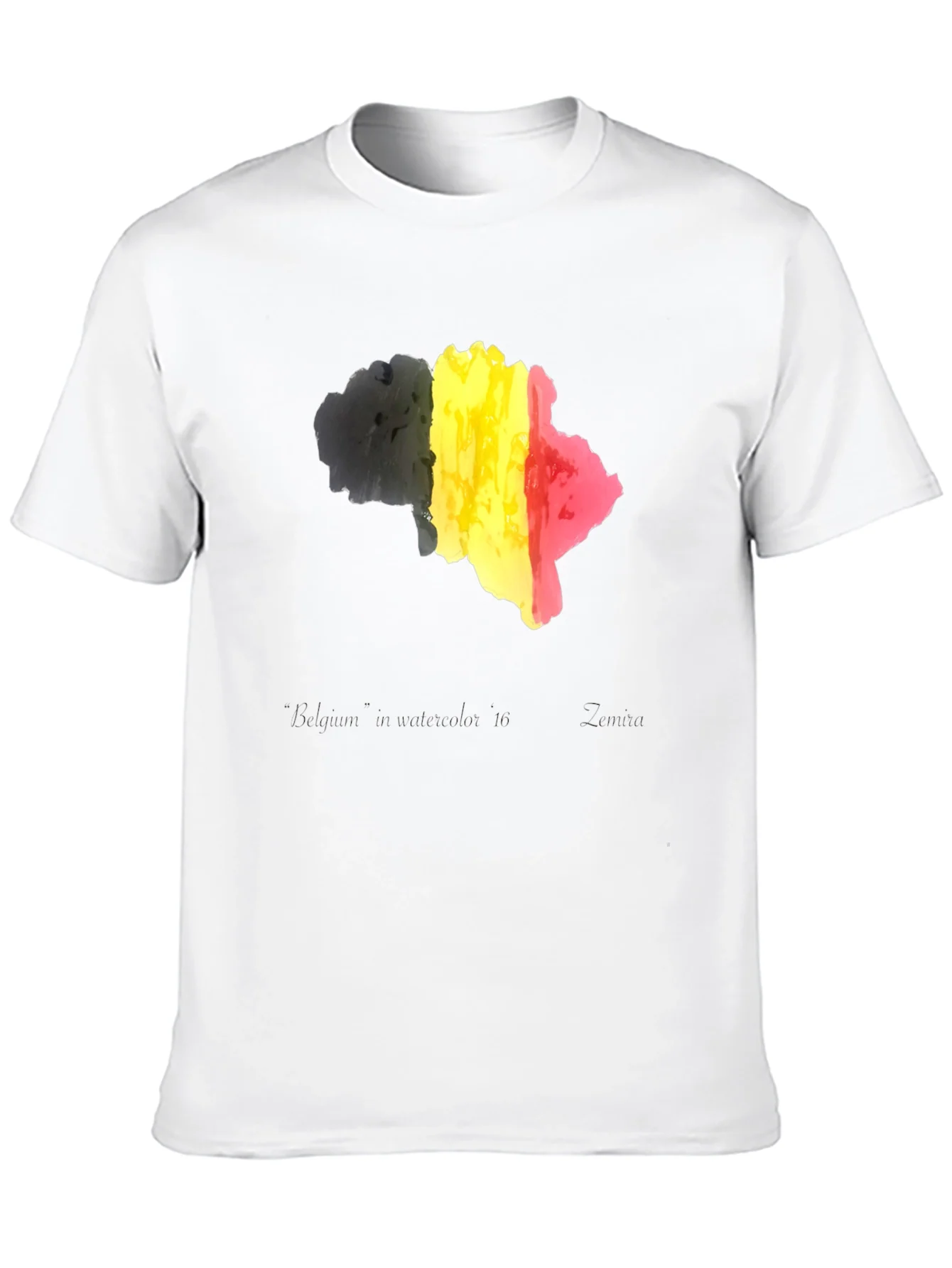 Belgium Flag T-Shirt - Black