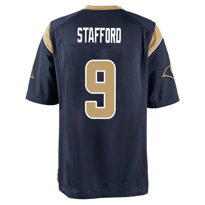 LA.Rams #9 Matthew Stafford Player Navy Game Football Jerseys