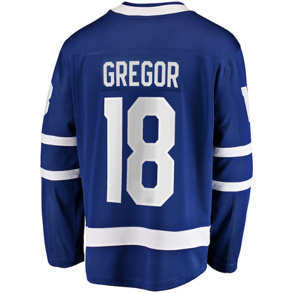 Noah Gregor Toronto Maple Leafs  Home Premier Breakaway  Jersey - Blue