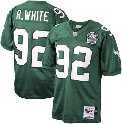 Men's Mitchell & Ness Reggie White Green Philadelphia Eagles Authentic Throwback Retired Player Jersey
