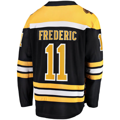 Trent Frederic Boston Bruins   Home Breakaway  Jersey - Black