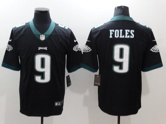 Men's Philadelphia Eagles Nick Foles #9 Black Game Jersey1
