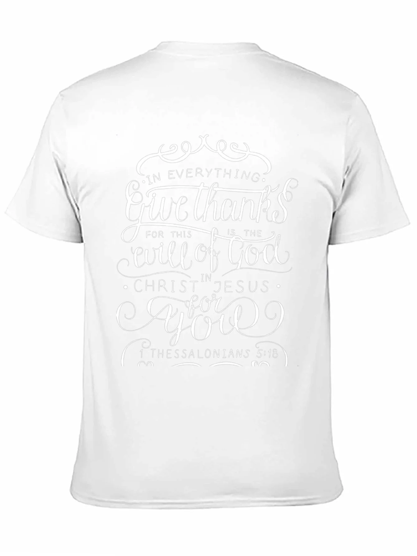 Give Thanks Christian T-Shirt - Religious Scripture Tee