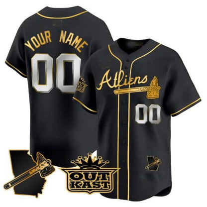 Custom A.Braves Atliens Vapor Premier Limited V2 ¨C All Stitched Baseball Jerseys