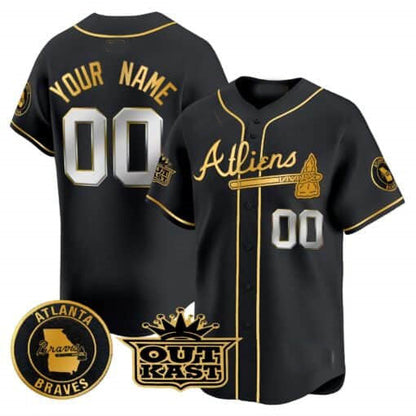 Custom A.Braves Atliens Vapor Premier Limited ¨C All Stitched Baseball Jerseys