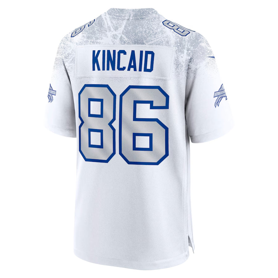 B.Bills #86 Dalton Kincaid Player White Rivalries Collection Game Football Jerseys