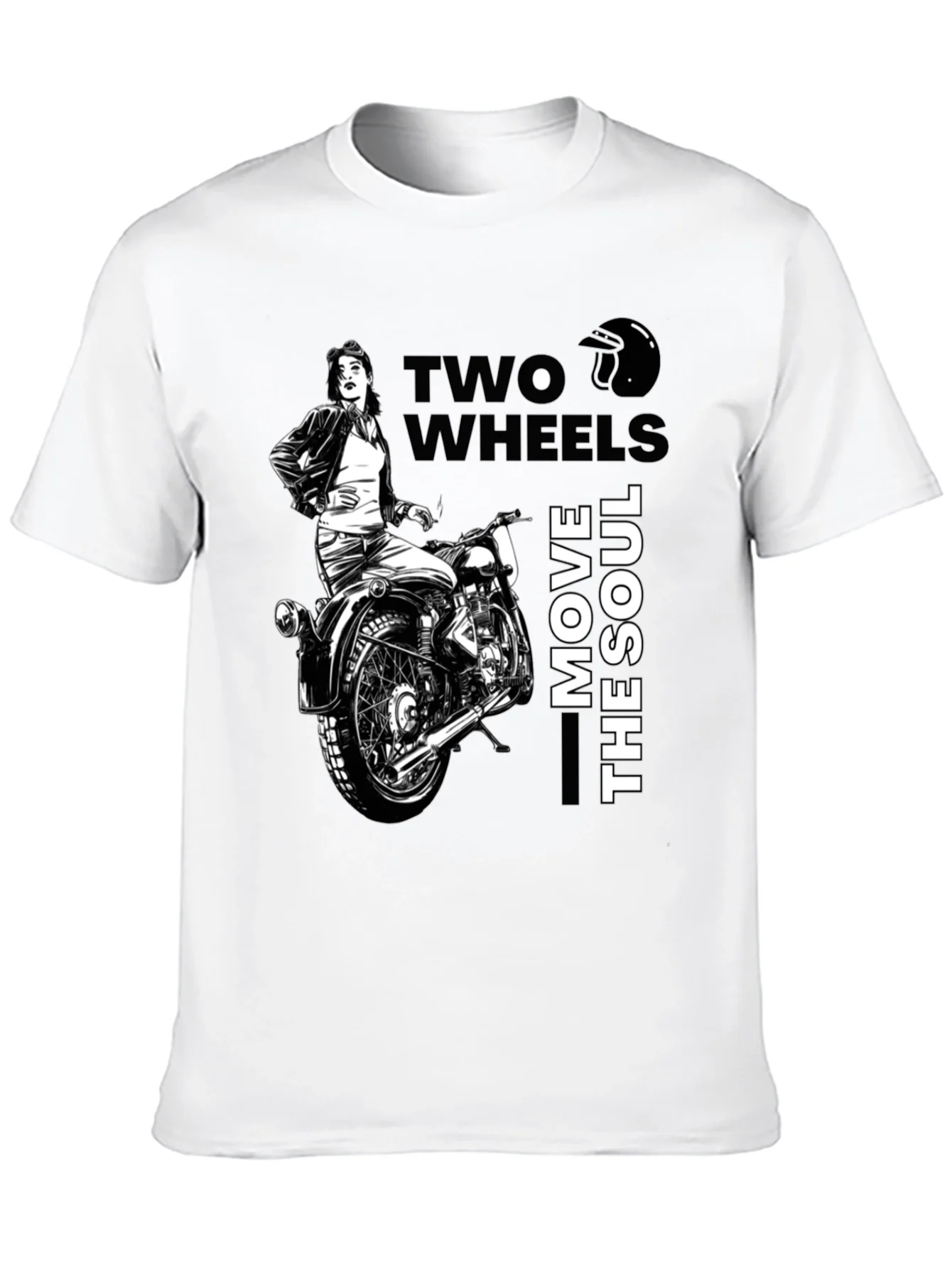 Two Wheels Move The Soul Biker T-Shirt
