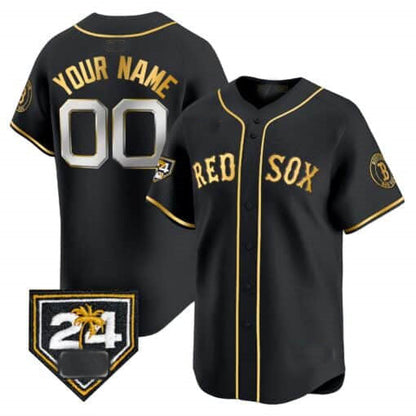 Custom B.Red Sox Spring Training Patch Vapor Premier Limited¨C Stitched Baseball Jerseys