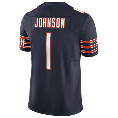 C.Bears #1 Jaylon Johnson Player Navy Vapor F.U.S.E. Limited Football Jerseys