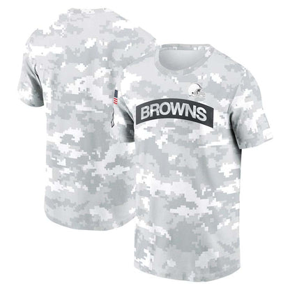 C.Browns Salute To Service Club Pullover T-Shirt Player Jersey Stitched American Football Jerseys
