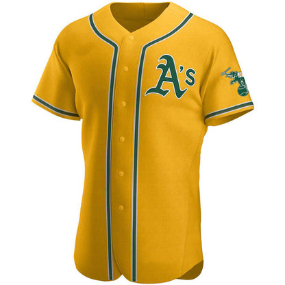 Athletics Blank Player Gold Home Elite Team Baseball Jerseys