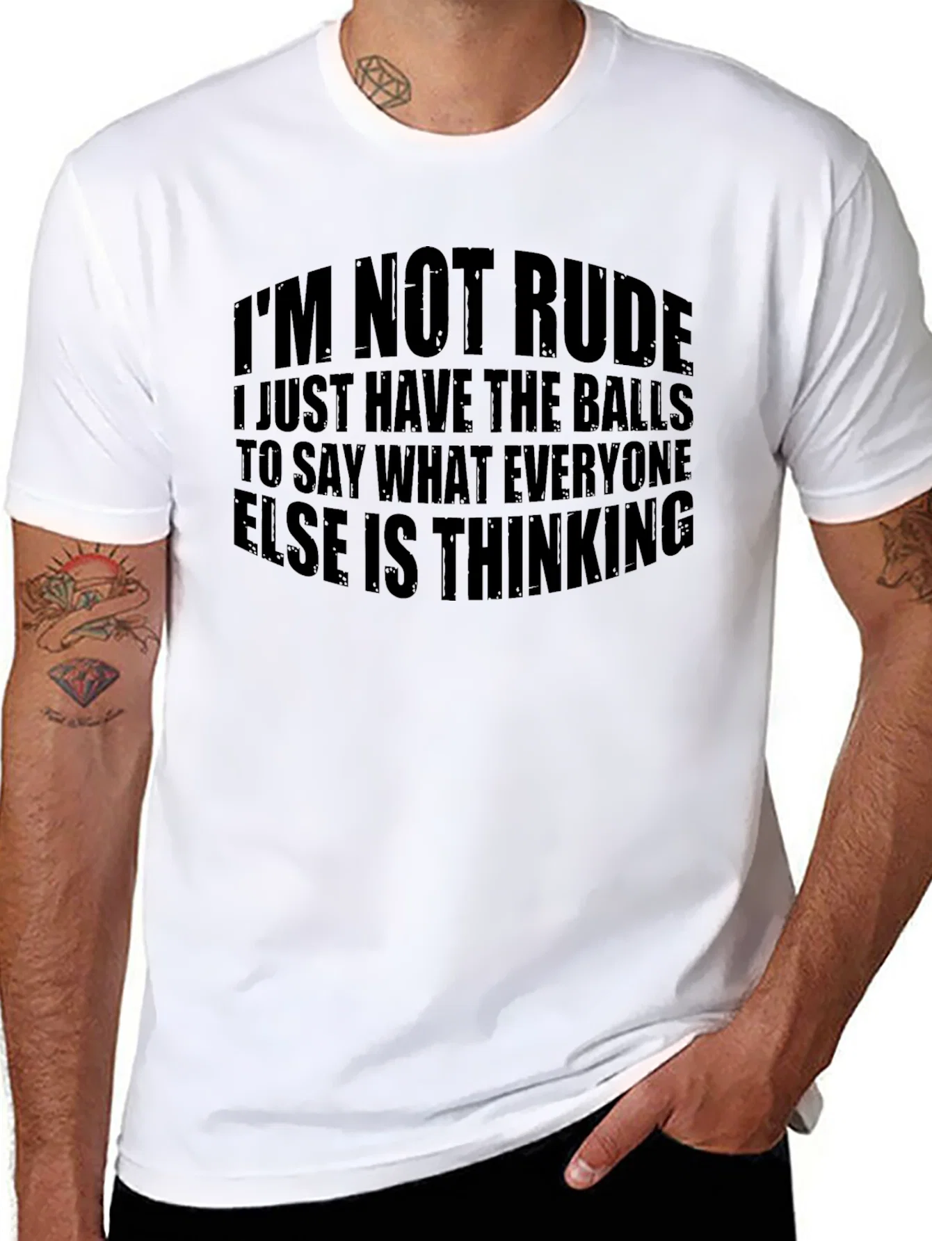 Bold Statement T-Shirt: Im Not Rude