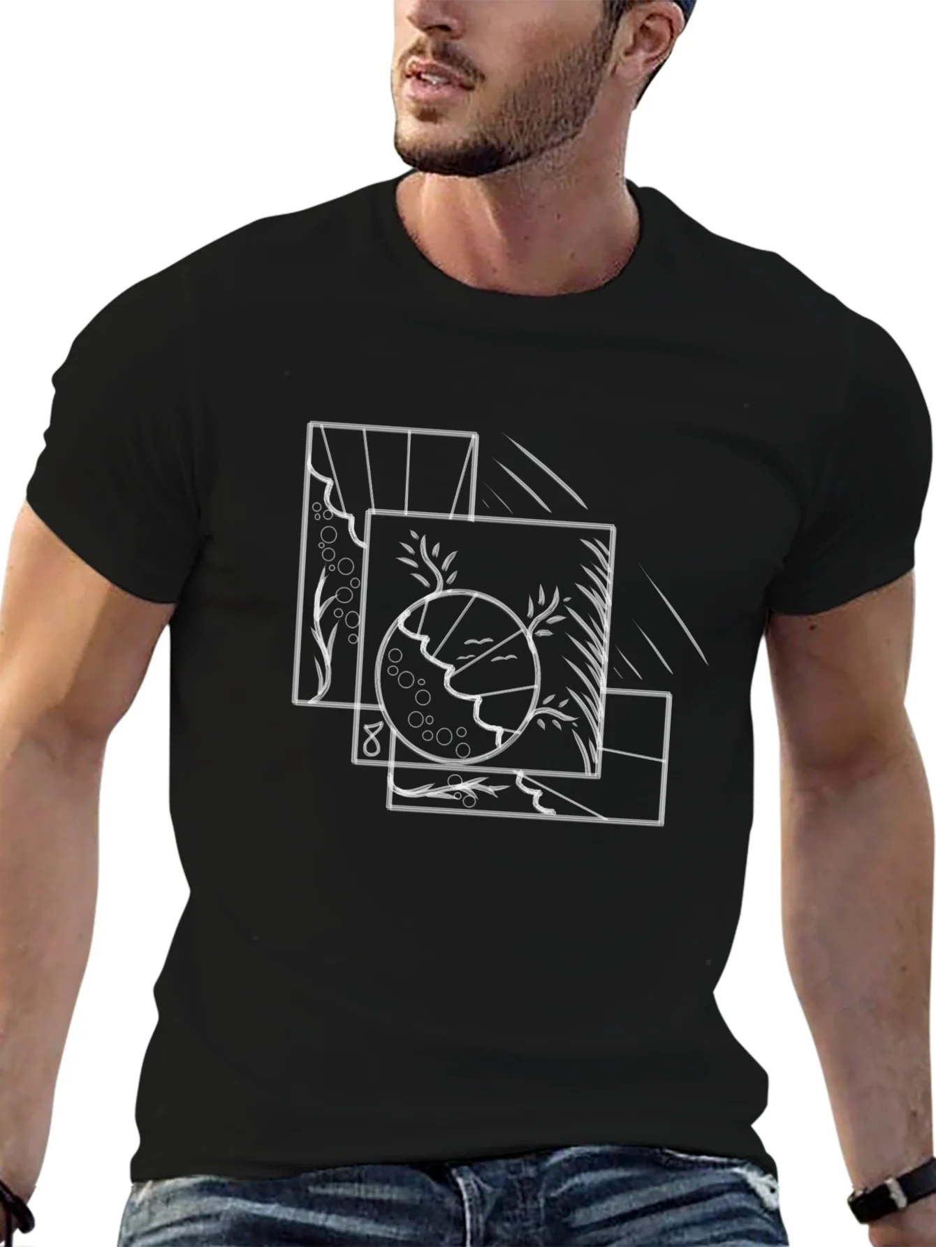 Abstract Geometric Nature T-Shirt