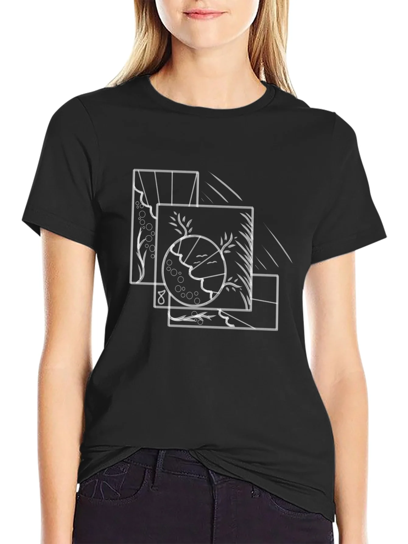 Abstract Geometric Nature T-Shirt