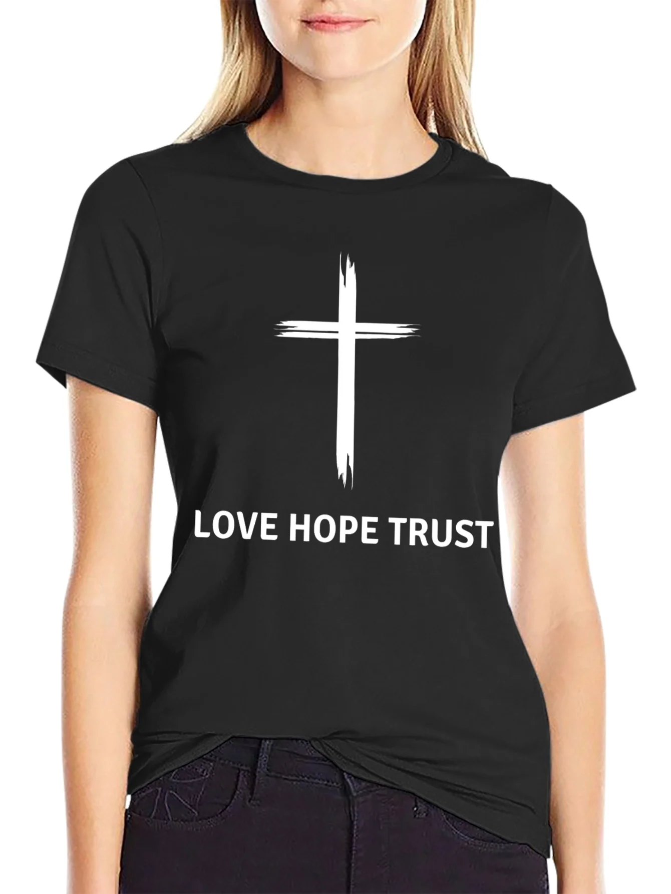Love Hope Trust Christian Graphic Tee