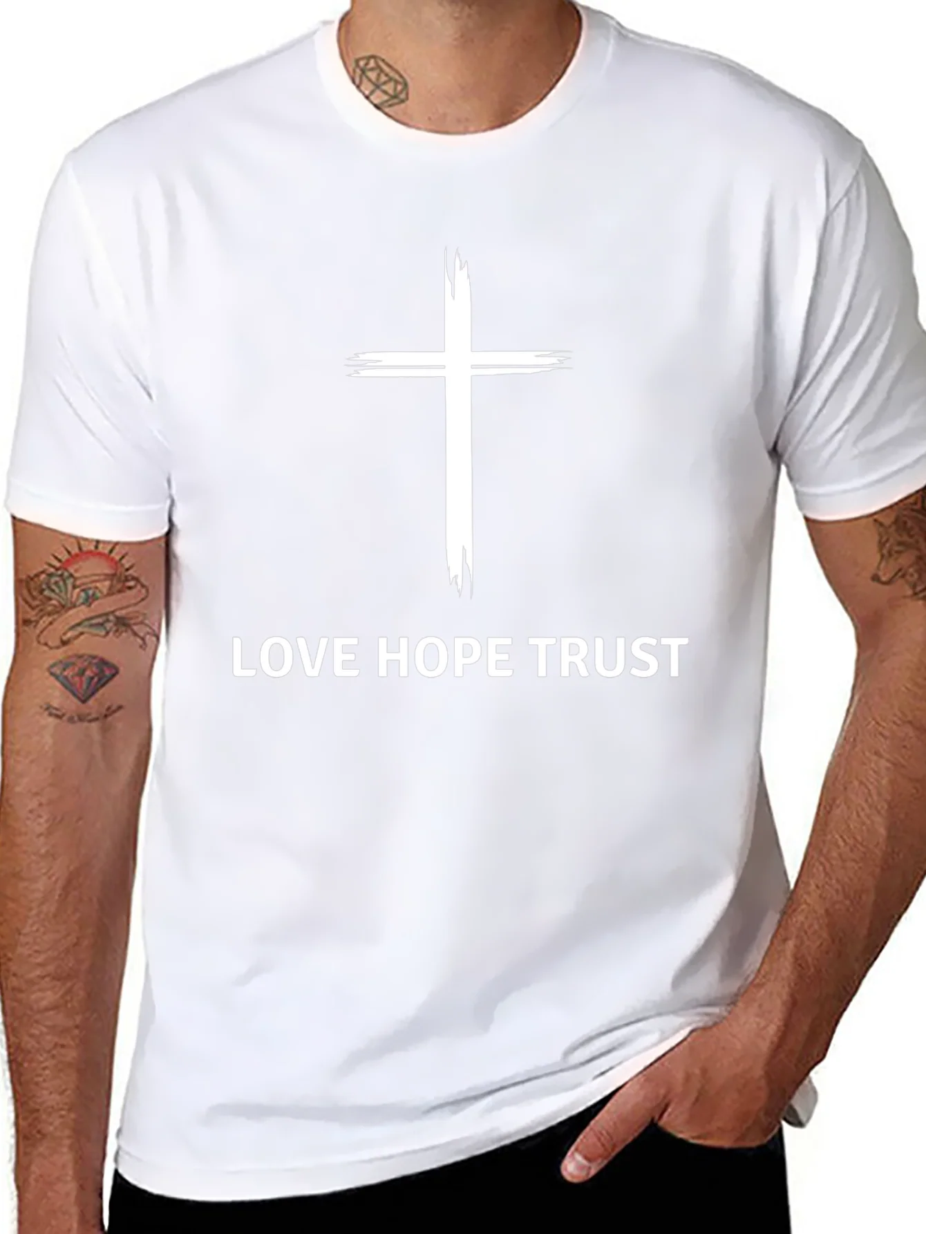 Love Hope Trust Christian Graphic Tee