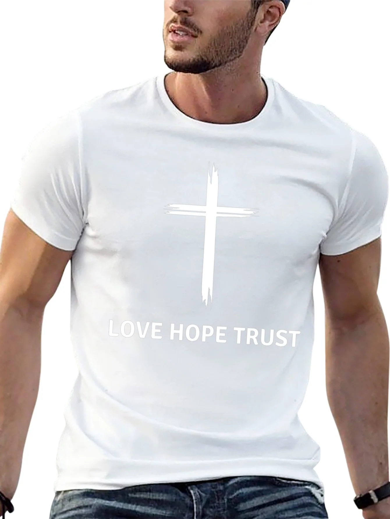 Love Hope Trust Christian Graphic Tee