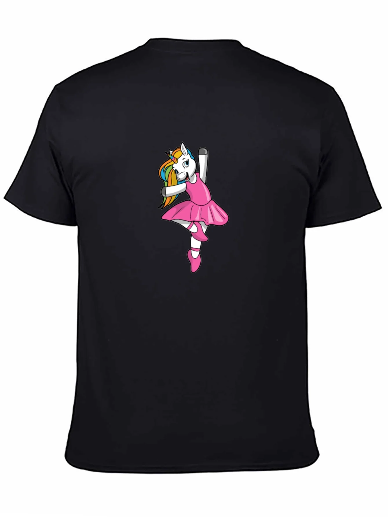 Unicorn Ballerina Black T-Shirt
