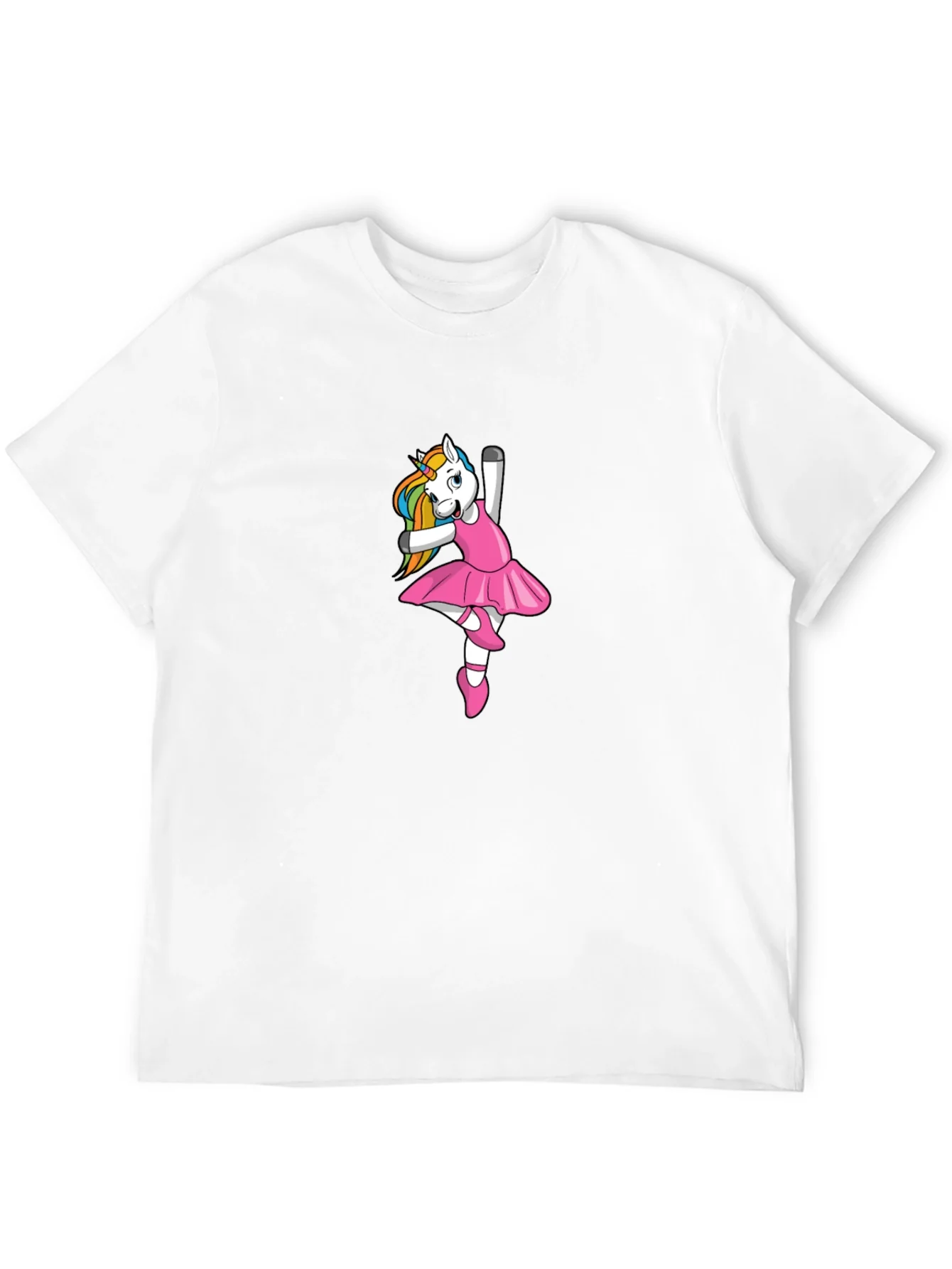 Unicorn Ballerina Black T-Shirt