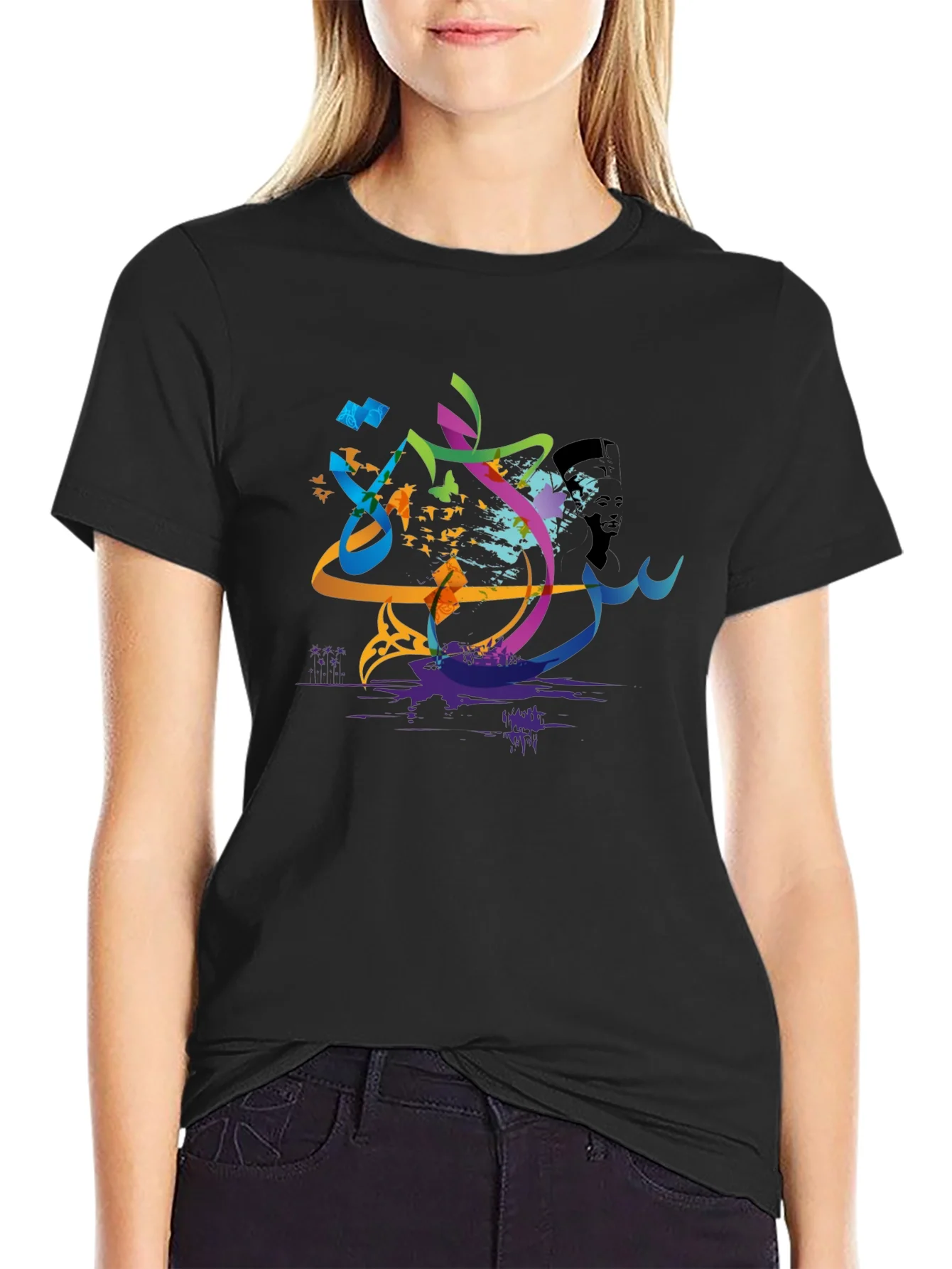 Abstract Arabic Calligraphy Art Mens T-Shirt