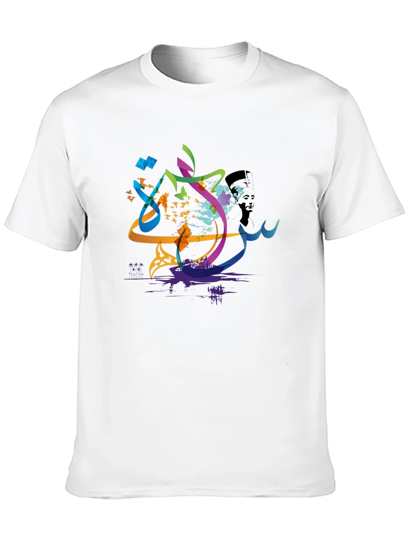 Abstract Arabic Calligraphy Art Mens T-Shirt