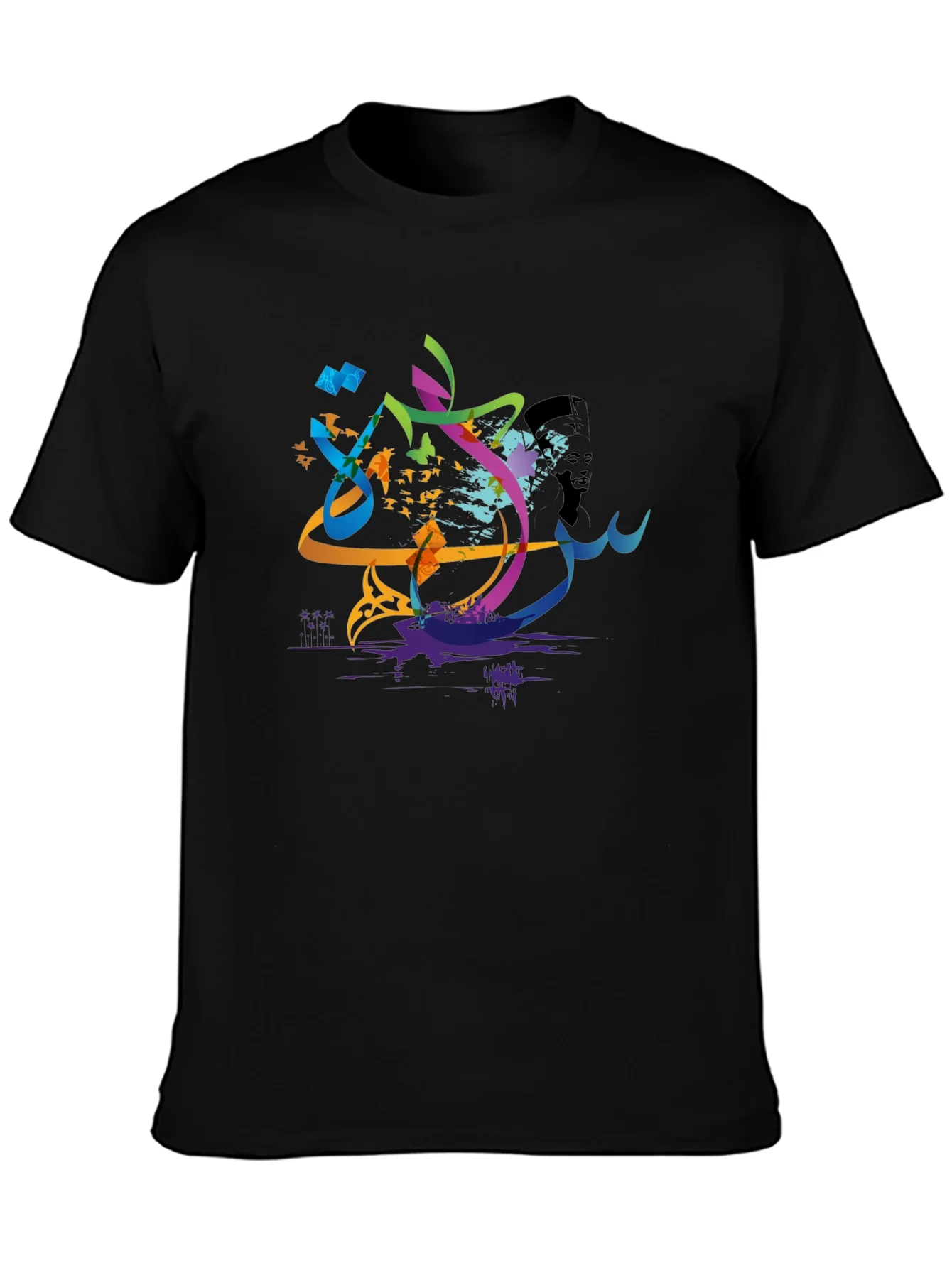 Abstract Arabic Calligraphy Art Mens T-Shirt
