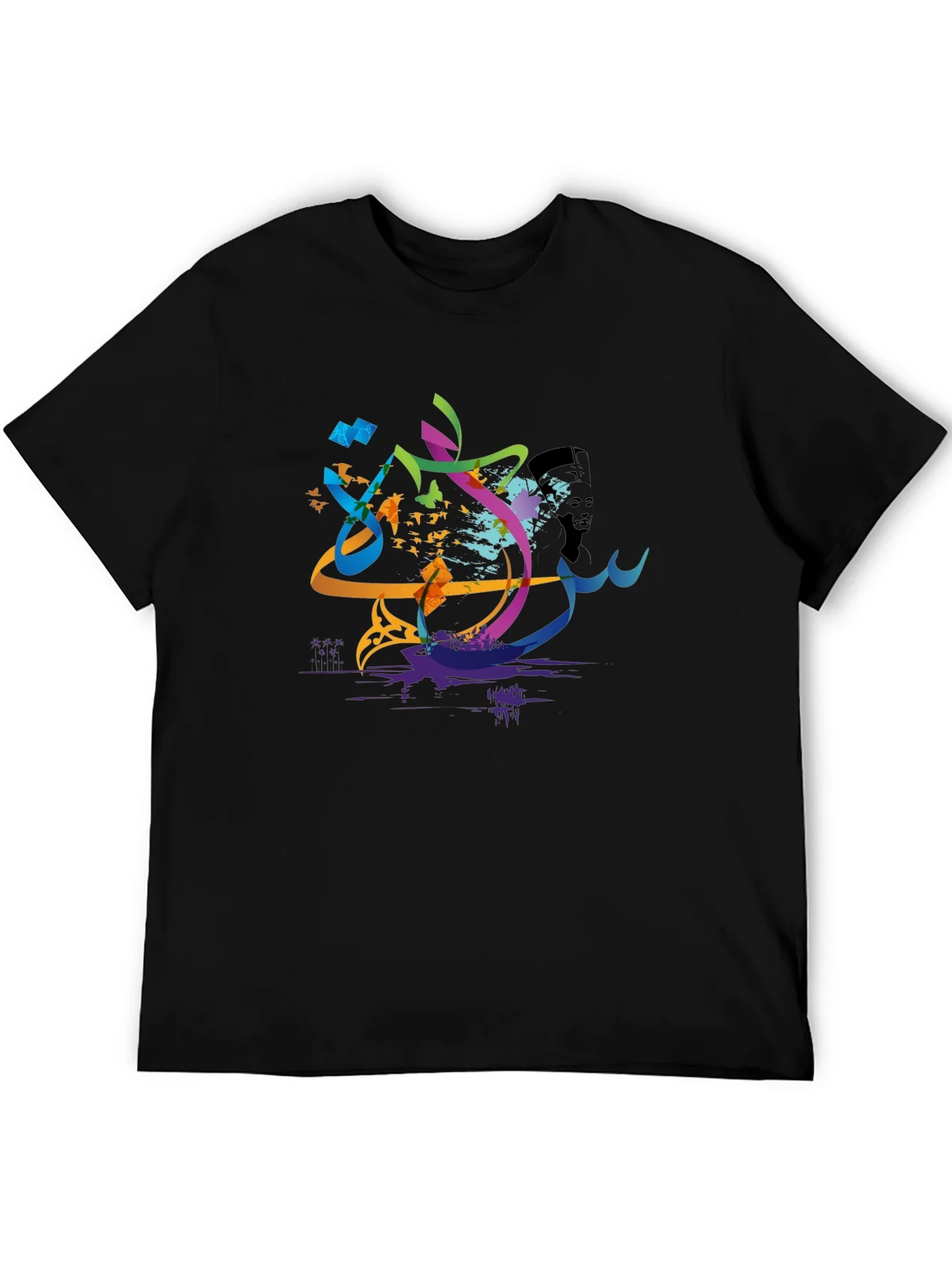 Abstract Arabic Calligraphy Art Mens T-Shirt
