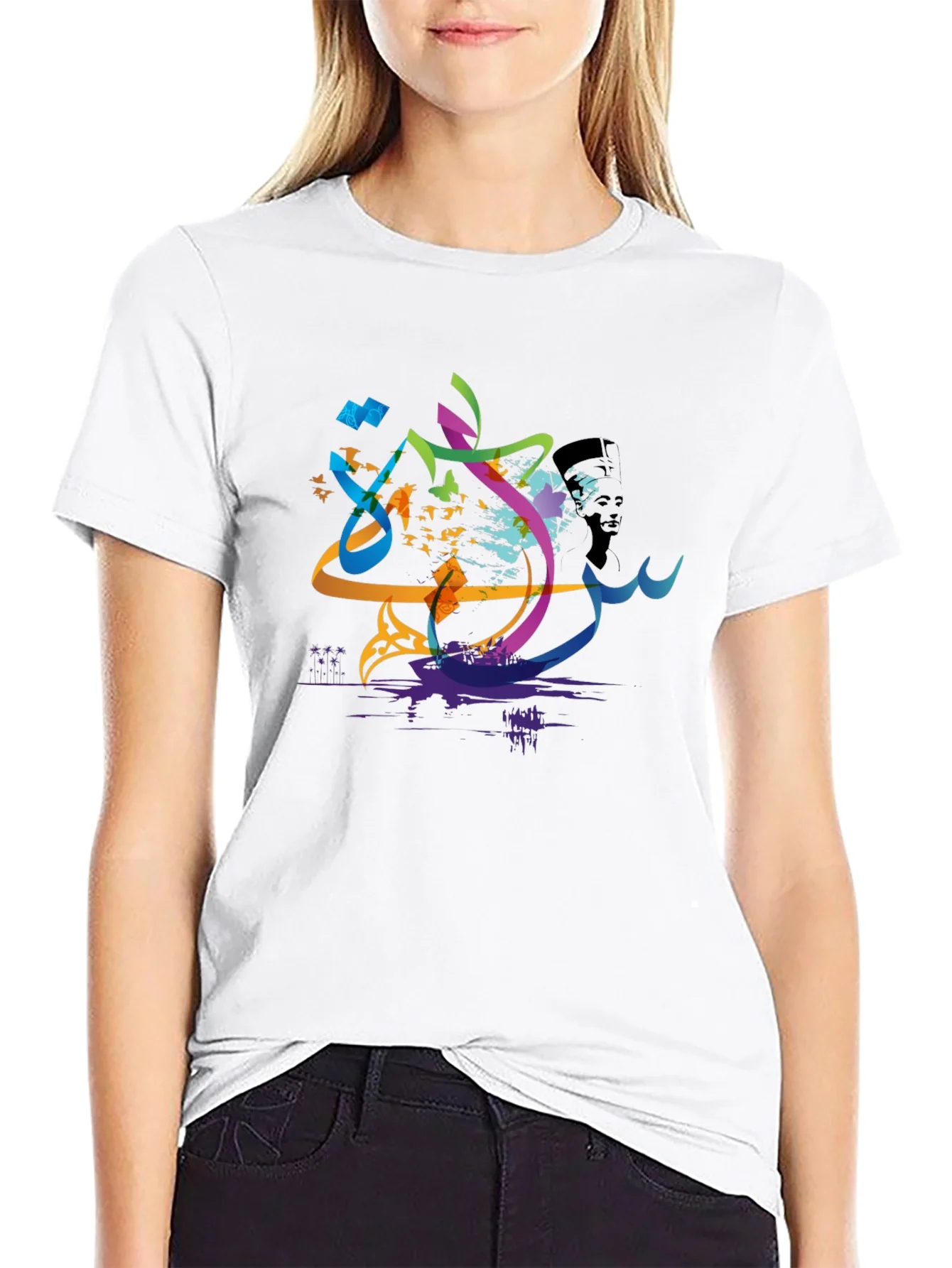 Abstract Arabic Calligraphy Art Mens T-Shirt