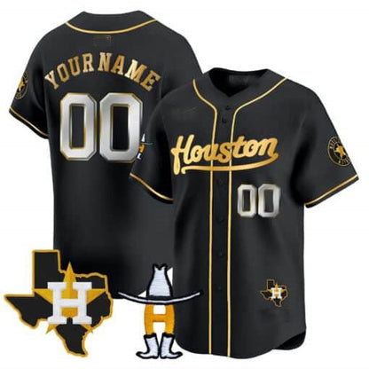 Custom H.Astros Rodeo Patch Vapor Premier Limited Stitched Baseball Jerseys