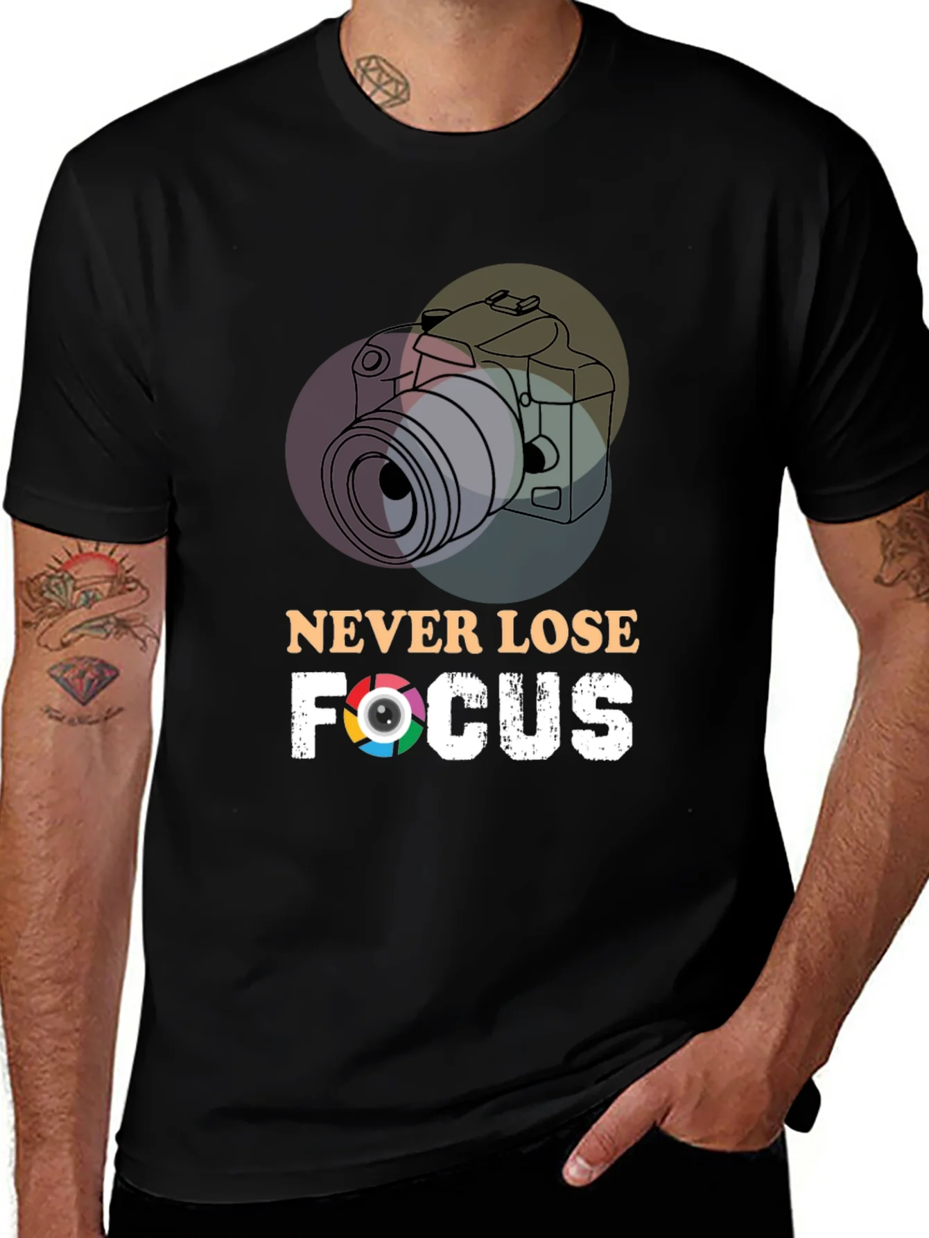 Never Lose Focus T-Shirt - Photographer Gift