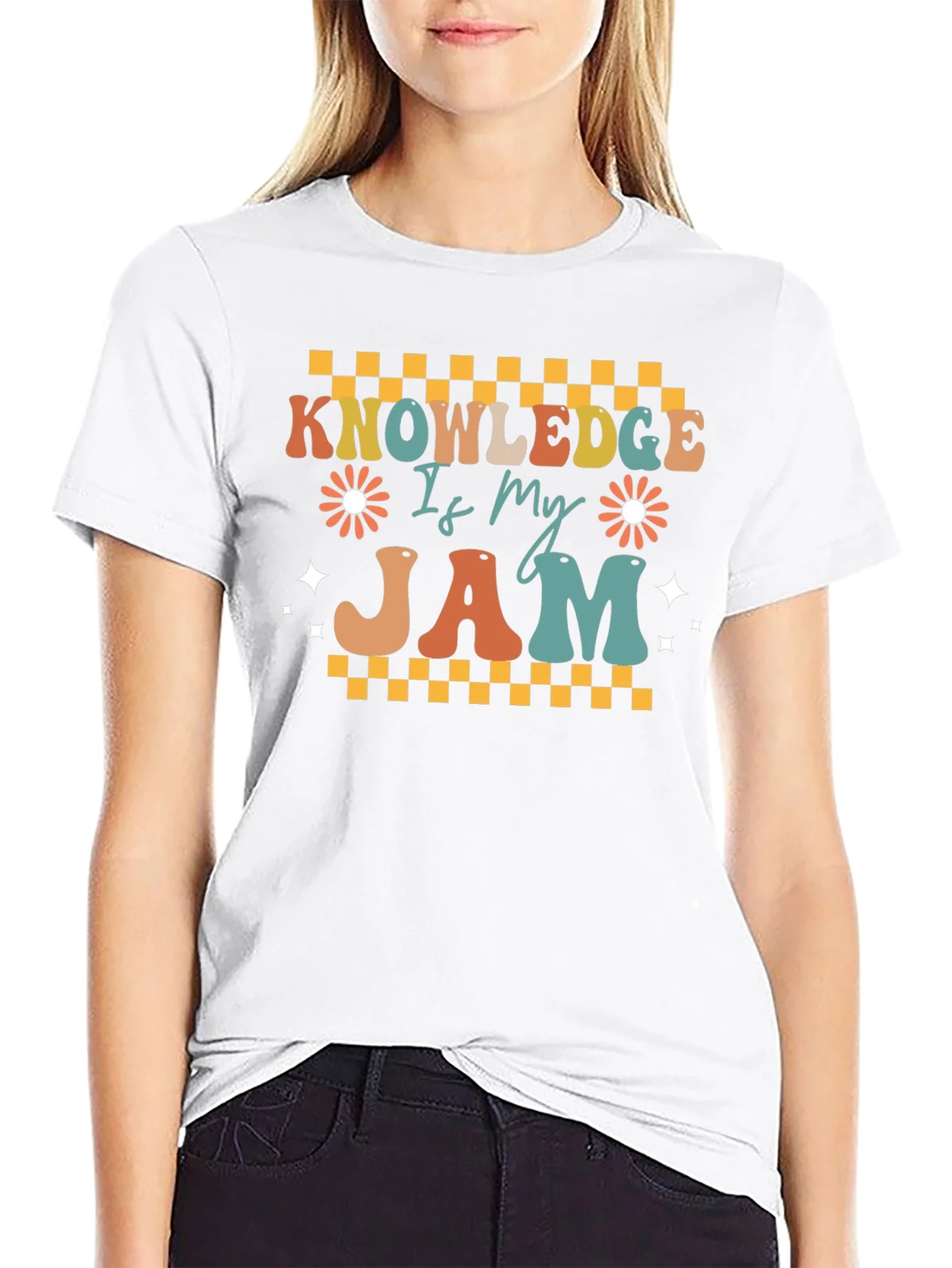 Knowledge Is My Jam Retro T-Shirt