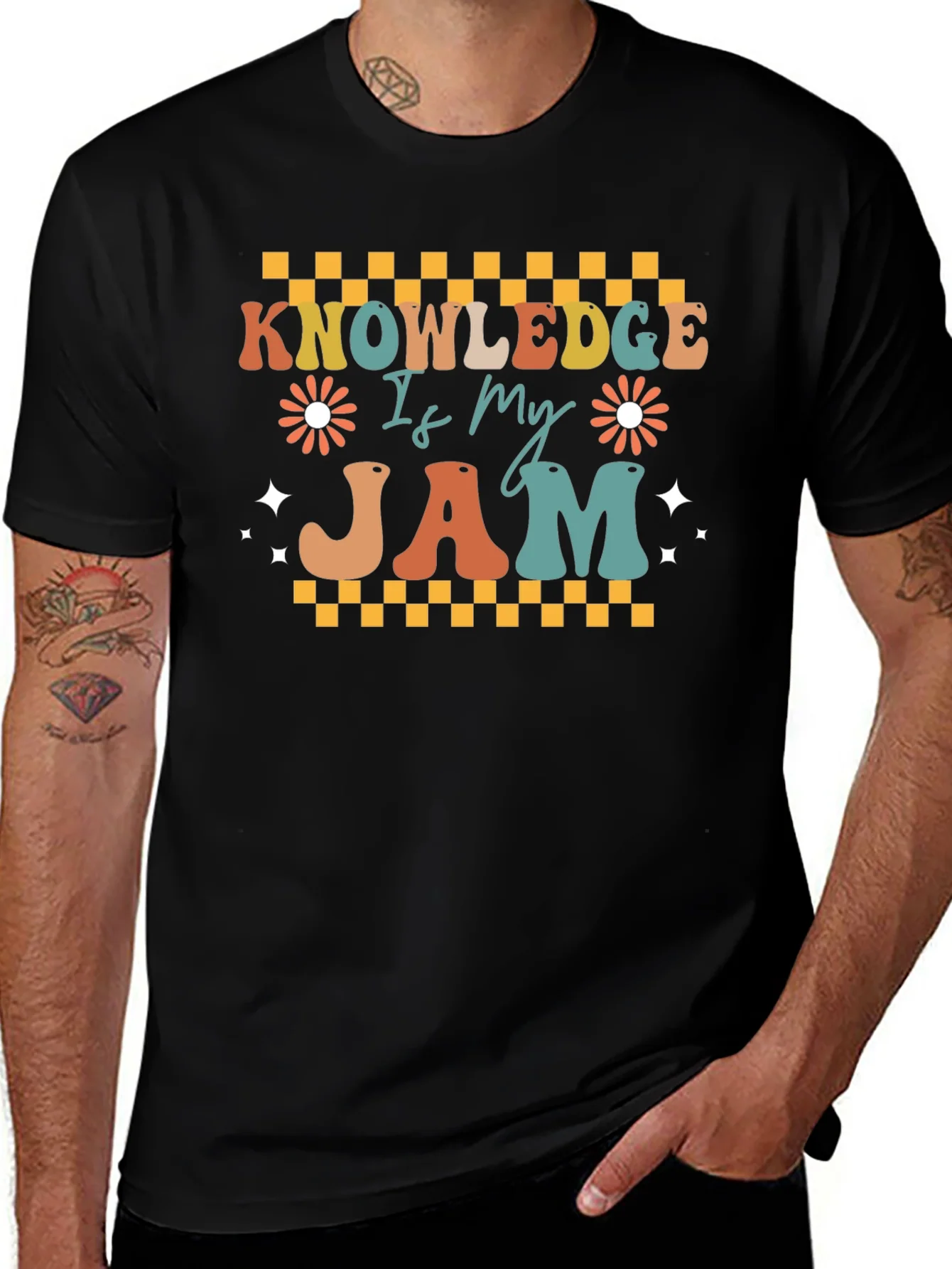 Knowledge Is My Jam Retro T-Shirt