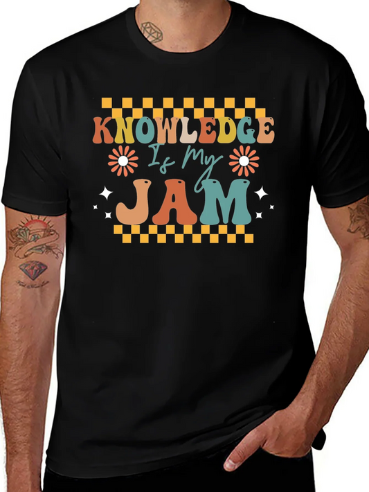 Knowledge Is My Jam Retro T-Shirt