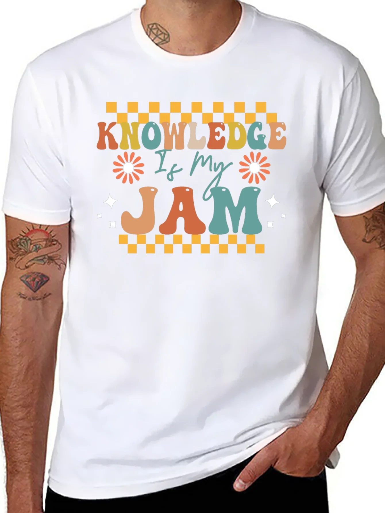 Knowledge Is My Jam Retro T-Shirt