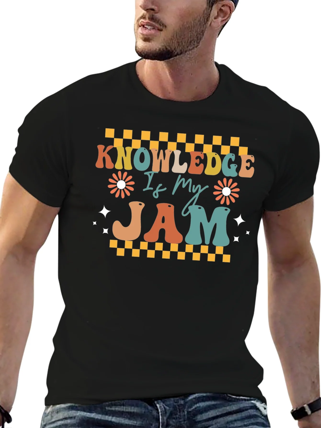 Knowledge Is My Jam Retro T-Shirt