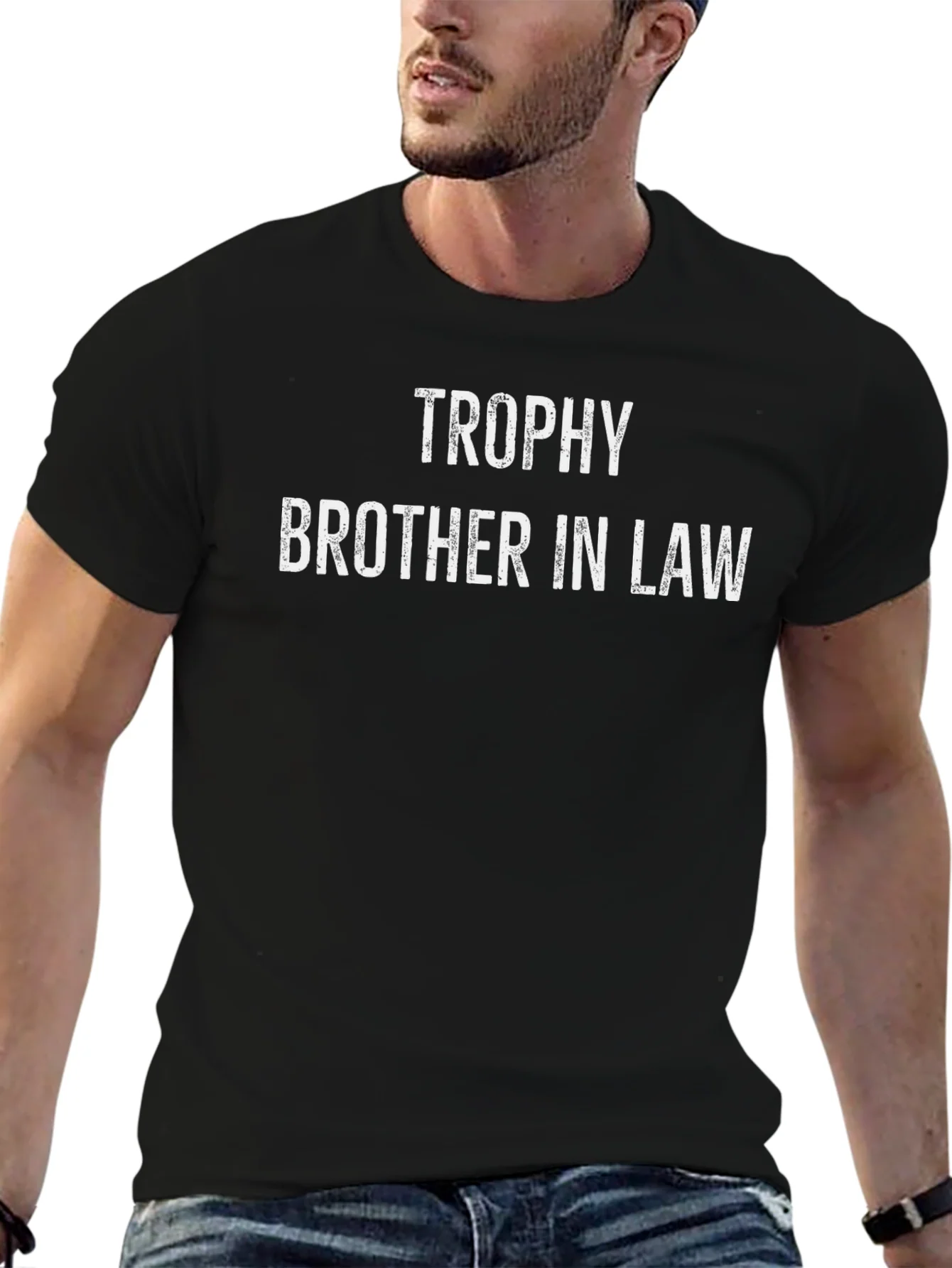 Trophy Brother In Law Graphic Tee - Black