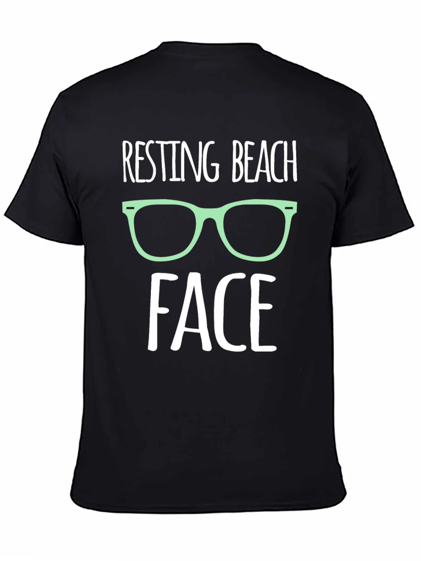 Resting Beach Face Graphic T-Shirt