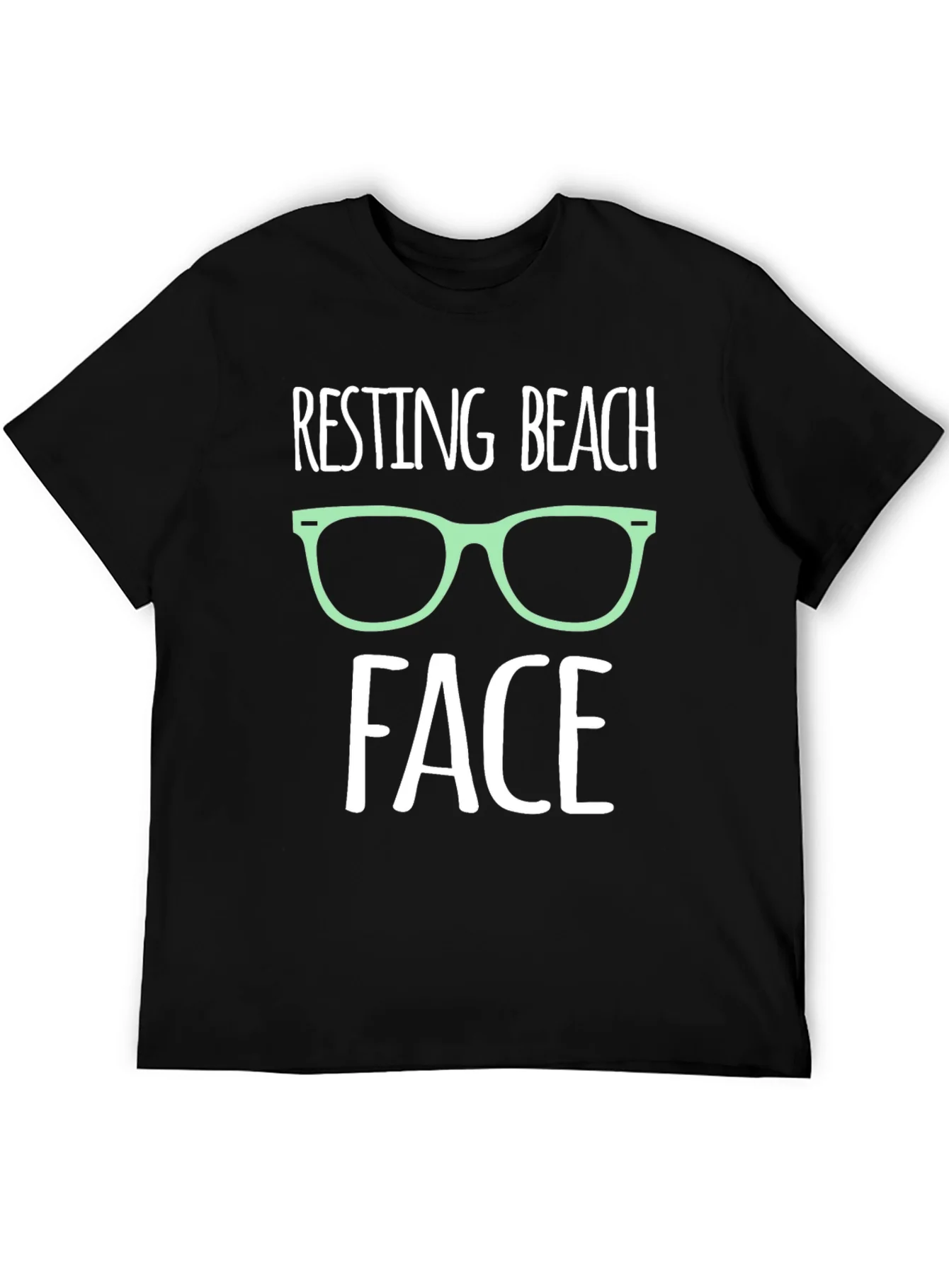 Resting Beach Face Graphic T-Shirt