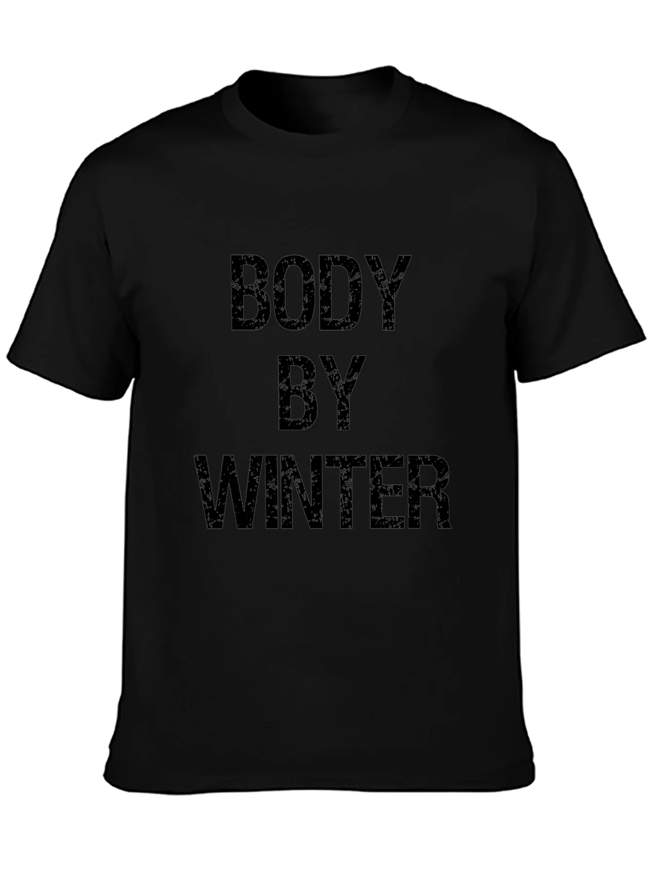 Body By Winter Black Graphic T-Shirt