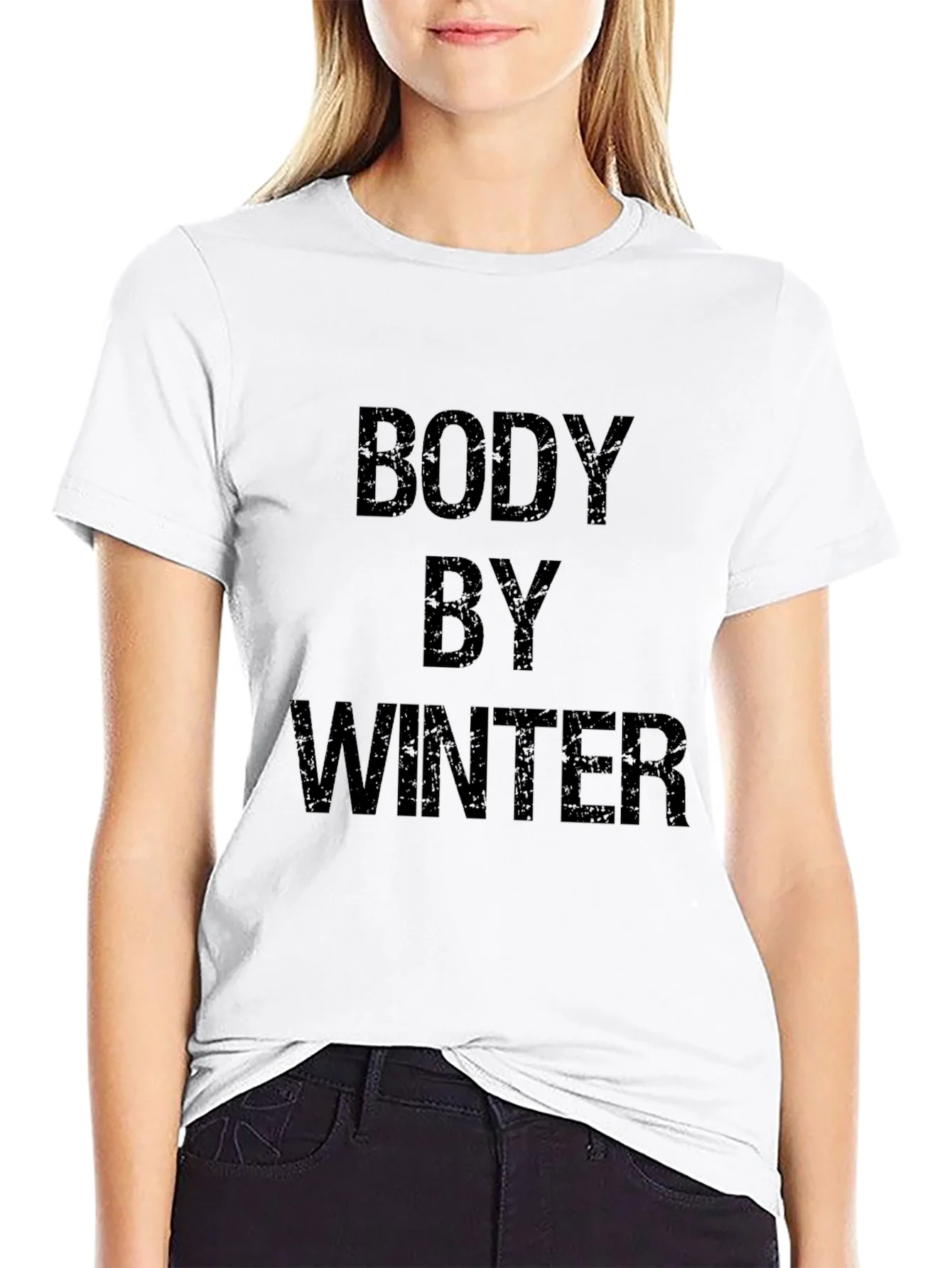 Body By Winter Black Graphic T-Shirt