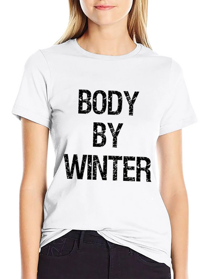 Body By Winter Black Graphic T-Shirt