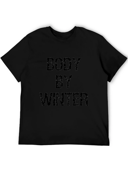 Body By Winter Black Graphic T-Shirt