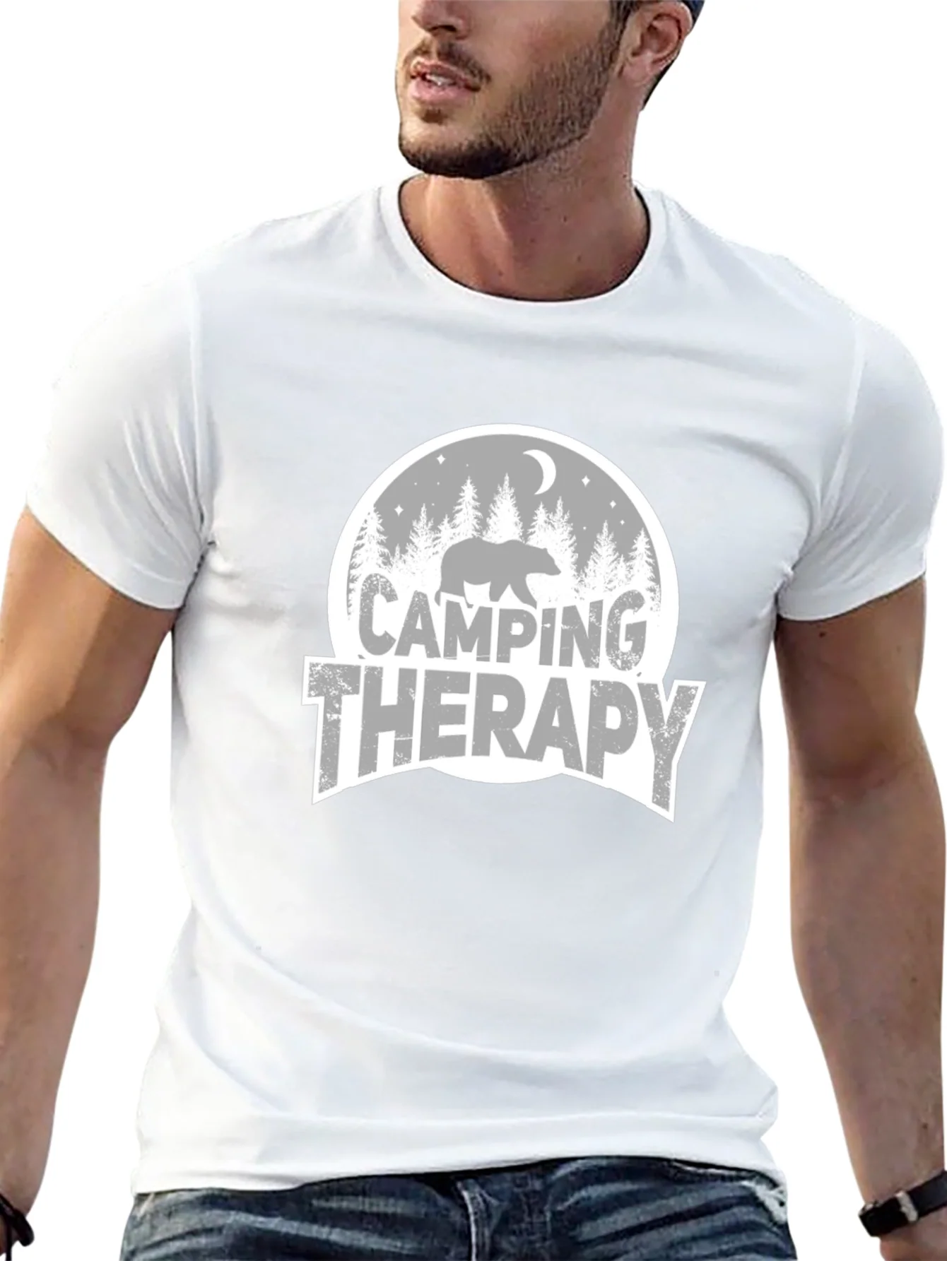 Camping Therapy Graphic T-Shirt