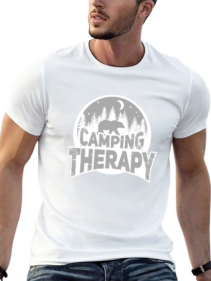 Camping Therapy Graphic T-Shirt