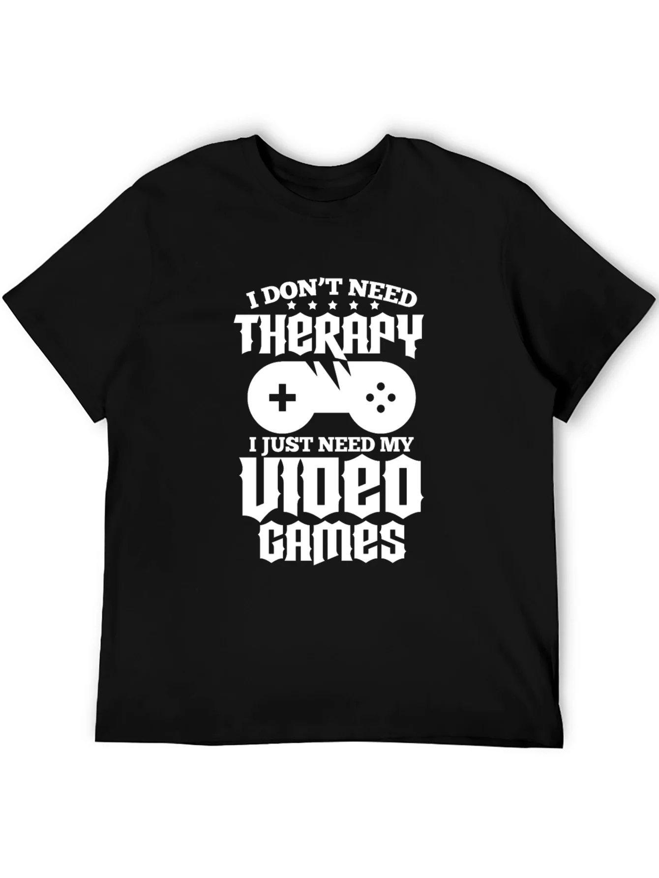 Funny Gamer T-Shirt - Video Games Therapy Tee