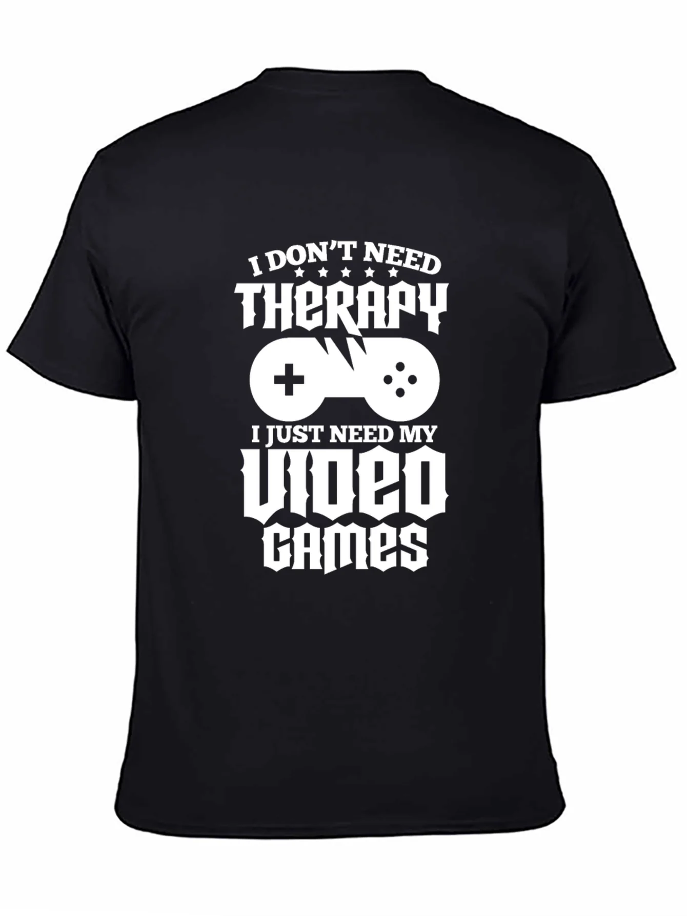 Funny Gamer T-Shirt - Video Games Therapy Tee