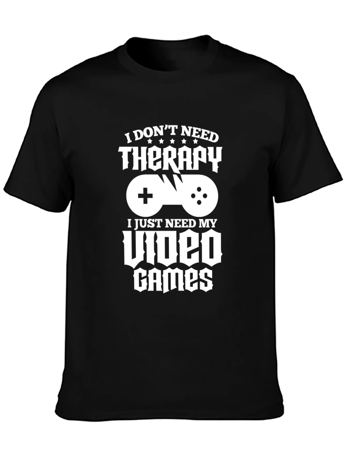 Funny Gamer T-Shirt - Video Games Therapy Tee